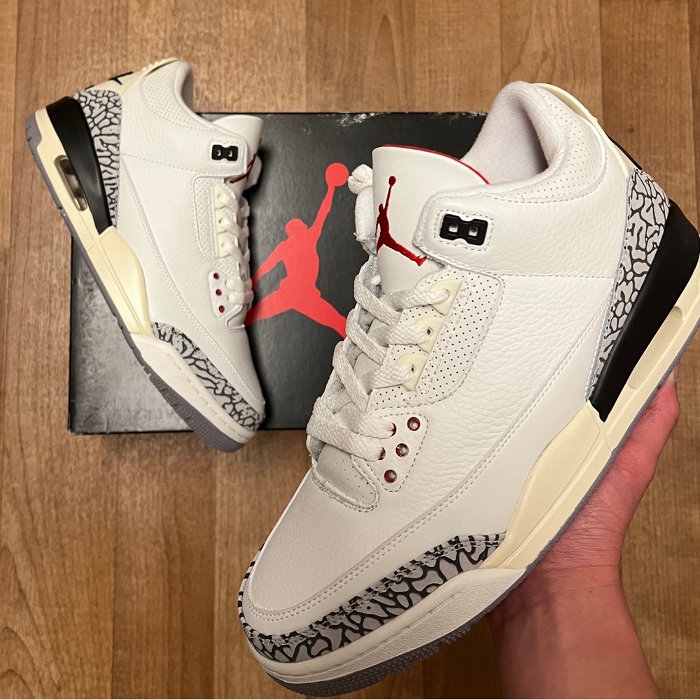 NEW Air Jordan 3 White Cement Reimagined 8.5M/10W - Picture 2 of 11